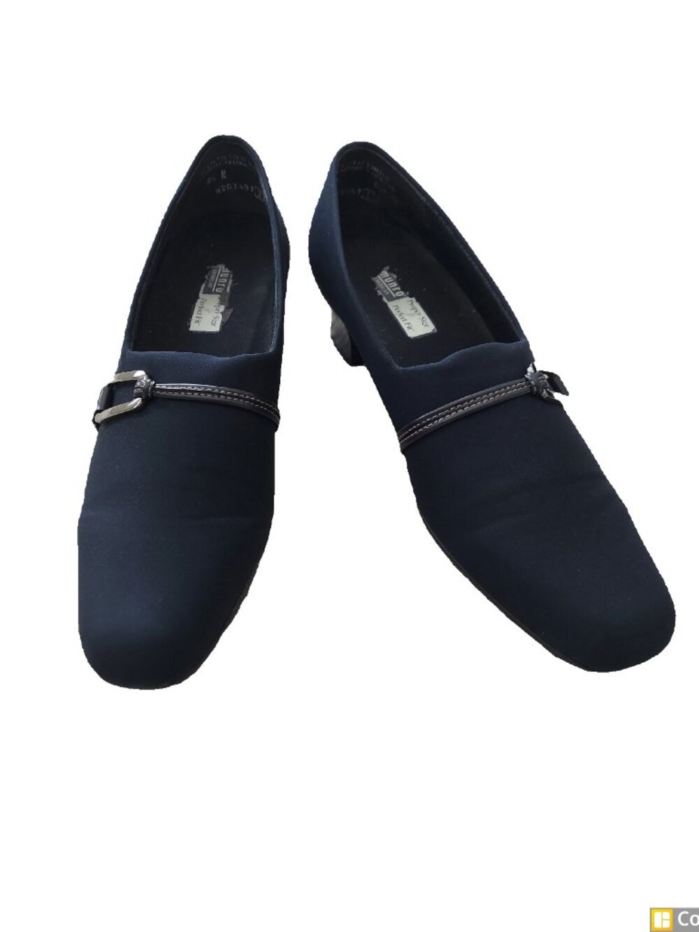 Munro Women's Cindi Pump Shoe, SZ 8N, Stretch Fabric Upper, Navy Blue